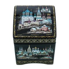 Шкатулка с художественной росписью "Суздаль" No Brand