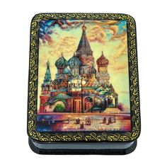 Шкатулка с художественной росписью "Москва" No Brand