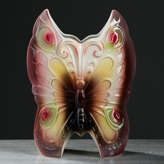 Керамика ручной работы Ваза настольная "Бабочка", разноцветная, 31 см, микс, керамика