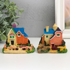 Фигурка для флорариума полистоун "Загородный коттедж" МИКС 8х6х7,5 см No Brand