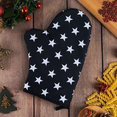 Варежка-прихватка Stars 20х28см,35% х/л,65% п/э No Brand