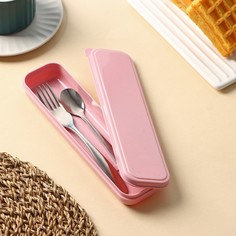 Футляр для столовых приборов Доляна, 21x5,5x2,2 см, цвет МИКС