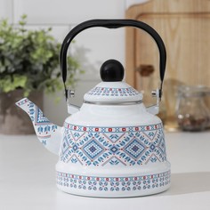 Чайник «Скандинавия», 1,1 л, 19x14x21 см, индукция, цвет белый No Brand