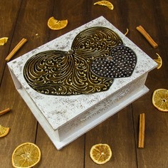 Шкатулка "Два сердца" 24,5х18,5х9,5 см No Brand