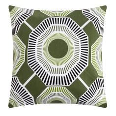 Наволочка декоративная 40х40 см, Circle green, 100% хлопок No Brand