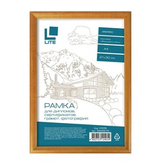 Рамка для фотографий LITE (А4, 210x300мм, дерево/акрил) янтарь, 25шт. Keep Memories
