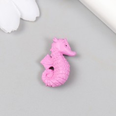 Фигурка для флорариума полистоун "Морской конёк" 1,6х2,2 см (4 шт) No Brand
