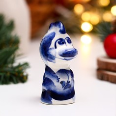 Сувенир "Дракончик Коржик" гжель, 6,2 см (2 шт) No Brand