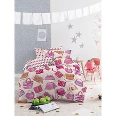 Постельное бельё 1.5 сп «Сумочки», размер 145x210 см, 145x210 см, 50x70 см Mona Liza