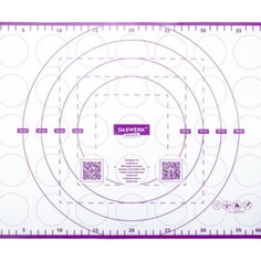 Набор из 5 шт, Коврик силиконовый для раскатки/запекания 30х40 см, фиолетовый, DASWERK, 60