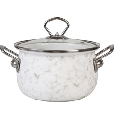 Кастрюля Homeclub White Marble 3,7 л