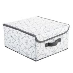 Кофр Vetta Валери 28 х 30 х 16 см белый с узором