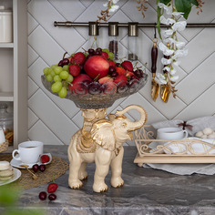 Фруктовница-конфетница Слон Айрават Айвори Мейджи Bogacho