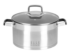 Кастрюля с крышкой Elle Home 24 см 6 л No Brand