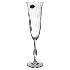 Бокалы для шампанского Crystal Bohemia Fregata Optic 190 мл 2 шт