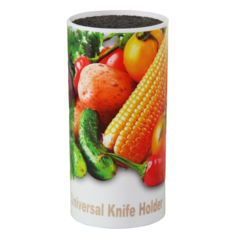 Подставка для ножей «Овощи», 22 см, с наполнителем No Brand