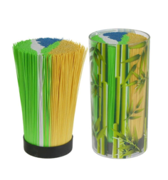 Подставка для ножей с наполнителем 22см бамбук No Brand