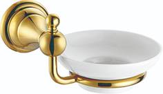 ELVIA Мыльница керамическая, золото