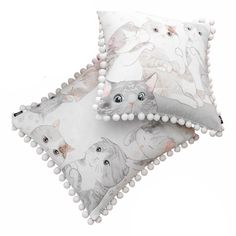 Подушка Togas Китти 45 х 45 см хлопок белая