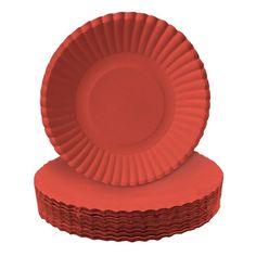 Тарелки одноразовые Gratias бумажные красные d 18,5 см 50 шт