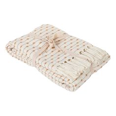 Плед Homelines textiles Point Beige 220 x 240 см хлопок бежевый