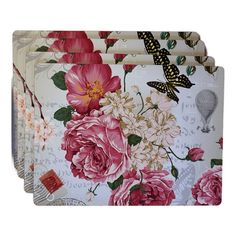 Подставки GenLex Розы 39,6 х 29,6 см 4 шт