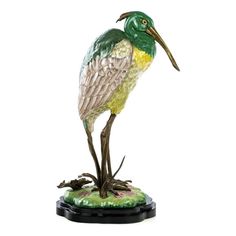 Фигурка Glasar Цапля фарфор, бронза 20 х 19 х 40 см Бытпласт