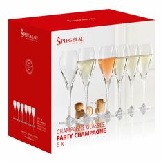Бокалы для шампанского Spiegelau Party Champagne 160 мл 6 шт