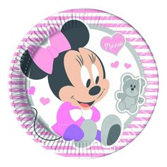 Тарелки одноразовые Procos Disney Minnie Infant бумажные 23 см 8 шт