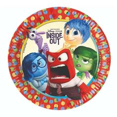 Тарелки одноразовые Procos Disney Inside Out бумажные 23 см 8 шт