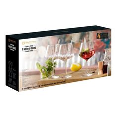 Бокалы для коктейля Nachtmann Tastes Good с трубочками 640 мл 4 шт