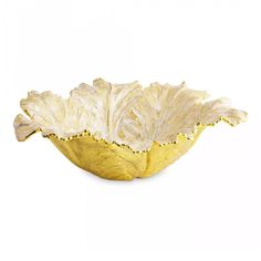 Декоративная чаша Michael Aram Тюльпан 44 см золотистая