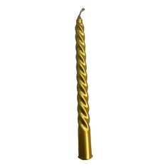 Свеча праздничная Eurocandle 2,2x25 см золотая No Brand