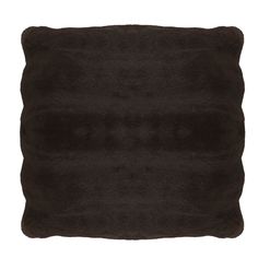 Чехол для подушки меховой Всёгазин, 50х50см, полиэстер, коричневый