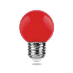 Светодиодная лампа Feron 1 Вт E27 красная матовая