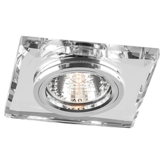 Светильник встраиваемый Feron Морта квадрат хром MR16 G5,3