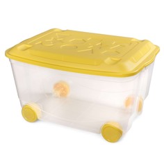 Ящик для игрушек Пластишка 58х39х33,5 мм прозрачный No Brand