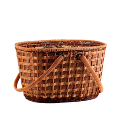 Корзина плетеная без крышки 30 л No Brand