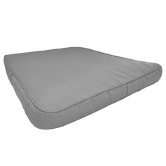 Подушка для стула Лаура 47x38x5 см серая No Brand
