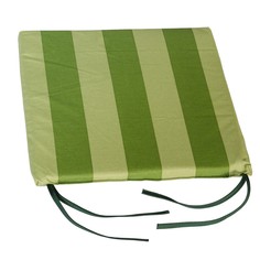 Подушка-сидушка Тропикана влагостойкая 37х37х2,5 см зеленая No Brand