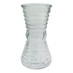 Ваза стеклянная декоративная NiNaGlass Грейси 92-004-19 прозрачная 19 см