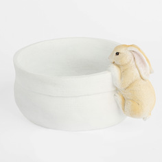 Ваза декоративная, 20x16 см, полирезин, бежевая, Кролик на мешке, Natural Easter Kuchenland