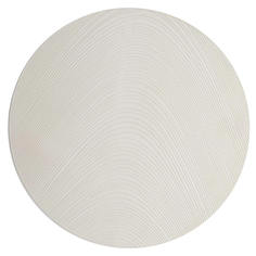 Салфетка под приборы 38 см ПВx круглая белая Azhur Grid Kuchenland