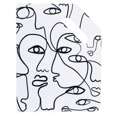 Подставка под горячее 18x23 см керамика/пробка белая Лица Face Kuchenland