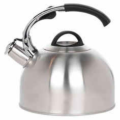 Чайник, 2,8 л, со свистком, сталь, матовый, Whistle Kuchenland