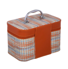 Шкатулка для украшений 21x13x14 см оранжевая No Brand