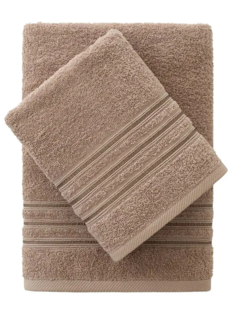 Полотенце Home & Style Verona 70x140 см маxровое молочный шоколад