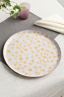 Поднос 33 см желтый KAL-2121 Kersten