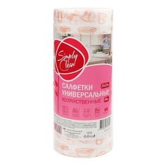 Бумажные полотенца Simply Clean Принт универсальные 1 слой 80 шт