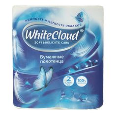 Бумажные полотенца Окей Whitecloud 2 слоя 2 рулона